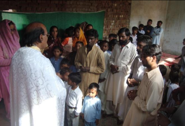 Chrismation and Baptism in Pakistan by Fr. John Tanveer